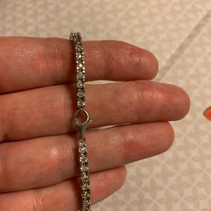 Zales Jewelry - Ladies Sterling Silver Diamond Accent Bracelet Zales Jewelry - Ladies Sterling Silver Diamond Accent Bracelet